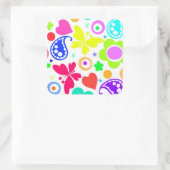 Sommerspass Quadratischer Aufkleber (Tasche)