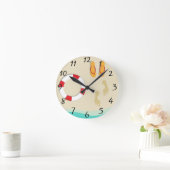 Sommerspass Runde Wanduhr (Zuhause)