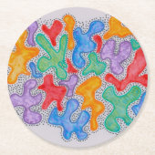 Sommerspass Runder Pappuntersetzer (Vorderseite)