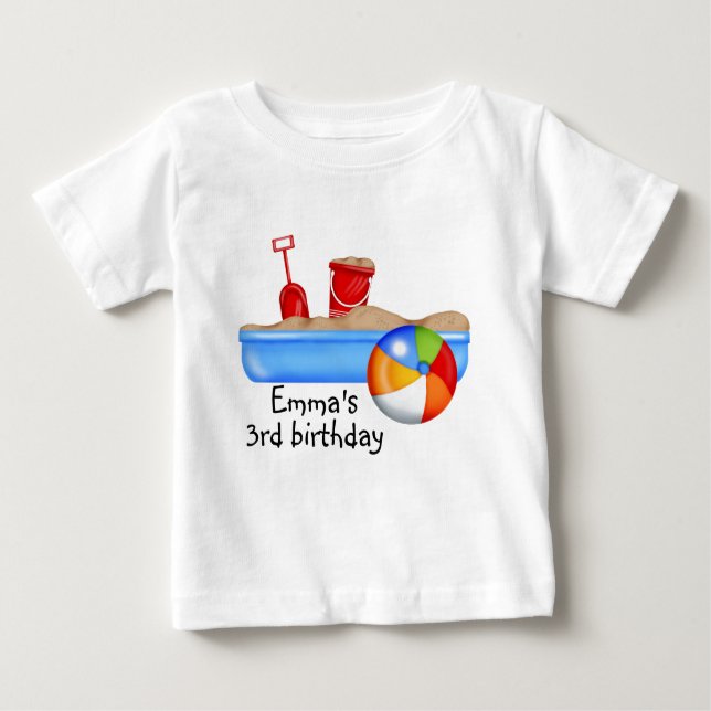 Sommerspass Sandkasten Beach Ball Baby T-shirt (Vorderseite)