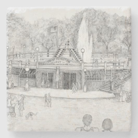 Sommerspass Steinuntersetzer (Vorderseite)