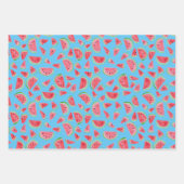 Sommerspass Wasserfarbe Wassermelone Geschenkpapier Set (Vorderseite)
