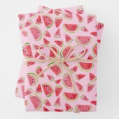 Sommerspass Wasserfarbe Wassermelone Rosa Geschenk Geschenkpapier Set (Beispiel)
