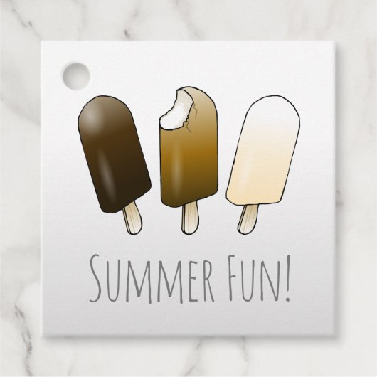 Sommerspass zum Geburtstag Geschenkanhänger (Vorderseite)