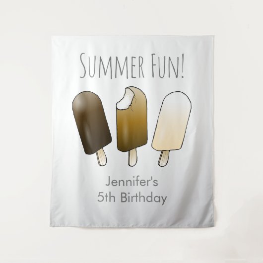 Sommerspass zum Geburtstag Wandteppich (Vorderseite)