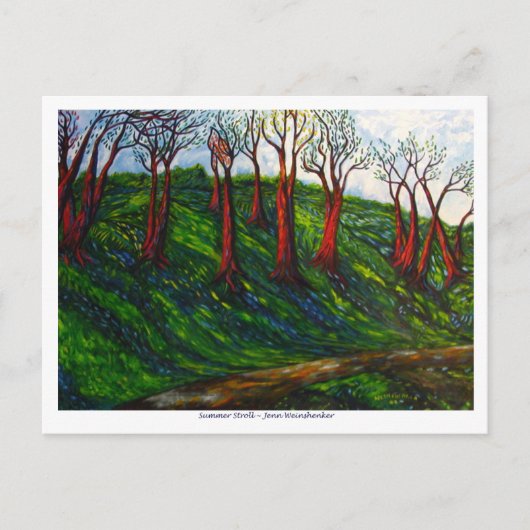 Sommerspaziergang POST CARD Postkarte (Vorderseite)