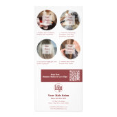 Sommerspezialitäten für Werbeaktion-Friseur Werbekarte (Hinten)