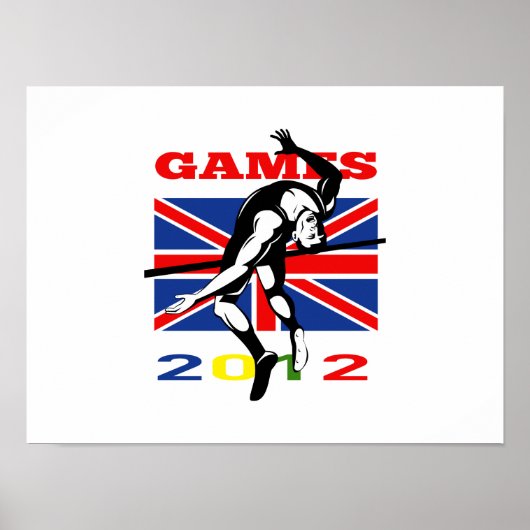 Sommerspiele 2012 - High-Jump-Track und Field Poster (Vorne)