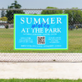 Sommerspuktag im Park | Unterzeichnung von Veranst Banner (Insitu)
