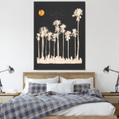 Sommerstadt Vintag Leinwanddruck (Insitu (Schlafzimmer))