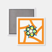 Sommerstar - Orange Magnet (Vorderseite/Rückseite)