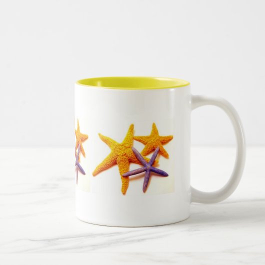 Sommerstarfish-Tasse Zweifarbige Tasse (Rechts)
