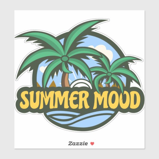 Sommerstimmung Aufkleber (Blatt)