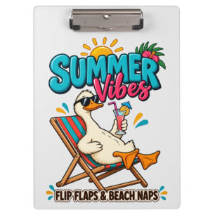 Sommerstimmung Ente – Flip Flops Flaschenöffner Klemmbrett