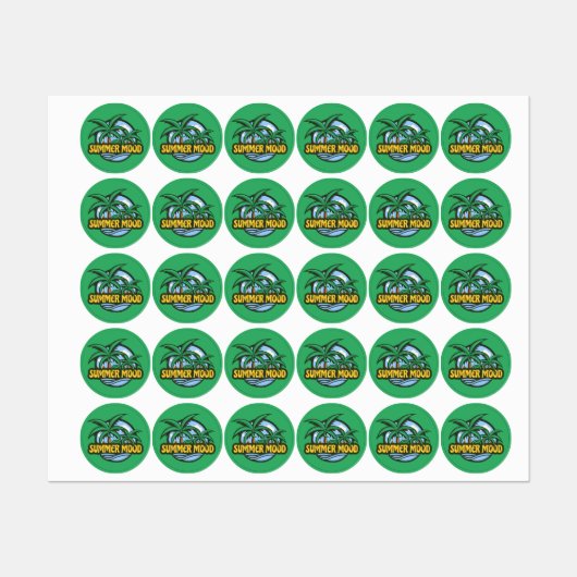 Sommerstimmung Etiketten (Blatt)