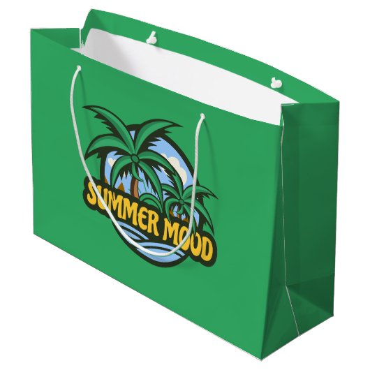 Sommerstimmung Große Geschenktüte (Rückseite Schrägansicht)