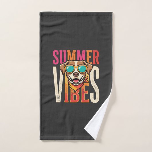 Sommerstimmung Hunde-Sonnenbrille Handtuch (Handtuch)
