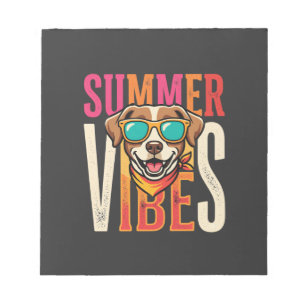 Sommerstimmung Hunde-Sonnenbrille Notizblock