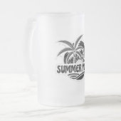 Sommerstimmung Mattglas Bierglas (Vorderseite Links)