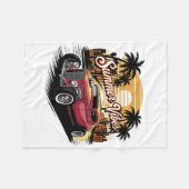 Sommerstimmung Oldtimer Fleecedecke (Vorderseite (Horizontal))