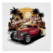 Sommerstimmung Oldtimer Poster (Vorderseite)