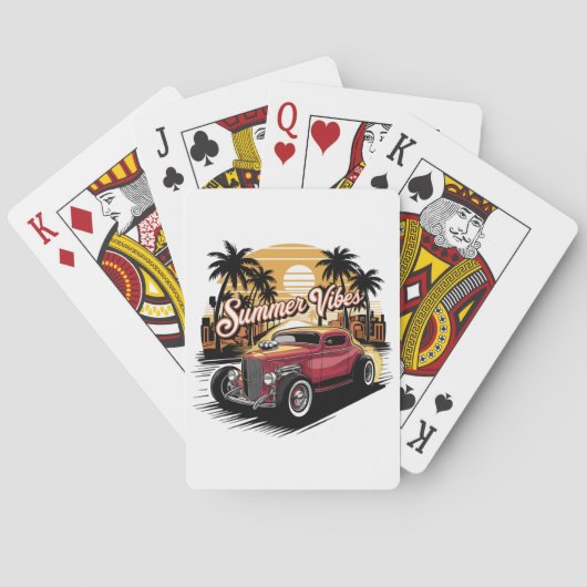 Sommerstimmung Oldtimer Spielkarten (Rückseite)