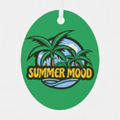 Sommerstimmung Ornament Aus Metall (Vorderseite)