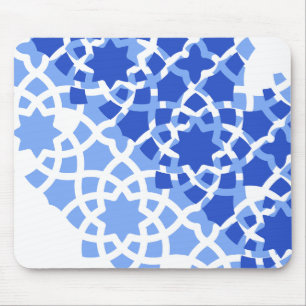 Sommerstrand blau marokkanische Fliesen Mousepad