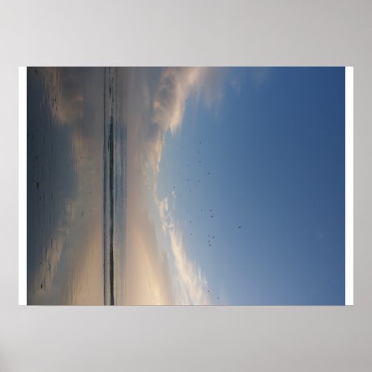 Sommerstrand Bretagne Poster (Vorne)