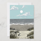 Sommerstrand Einladung (Vorderseite)