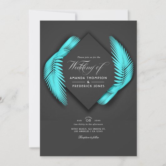 Sommerstrand Einladung (Vorderseite)