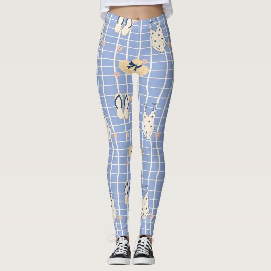 Sommerstrand Essentials Muster (1) Leggings (Vorderseite)