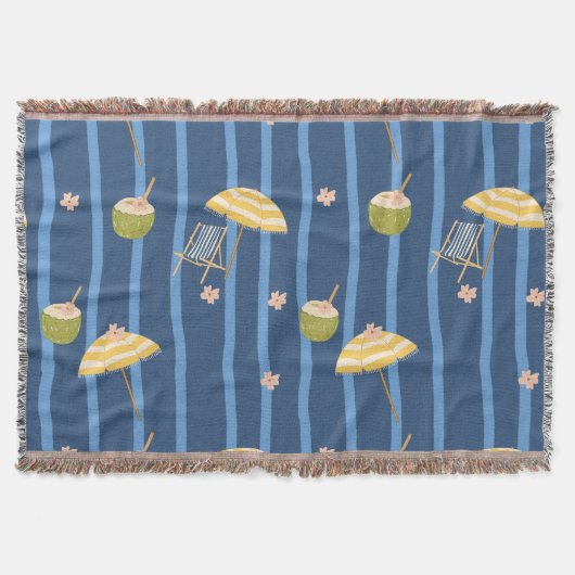 Sommerstrand Essentials Muster (2) Decke (Vorderseite)
