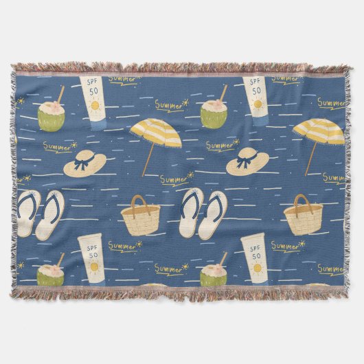 Sommerstrand Essentials Muster (3) Decke (Vorderseite)