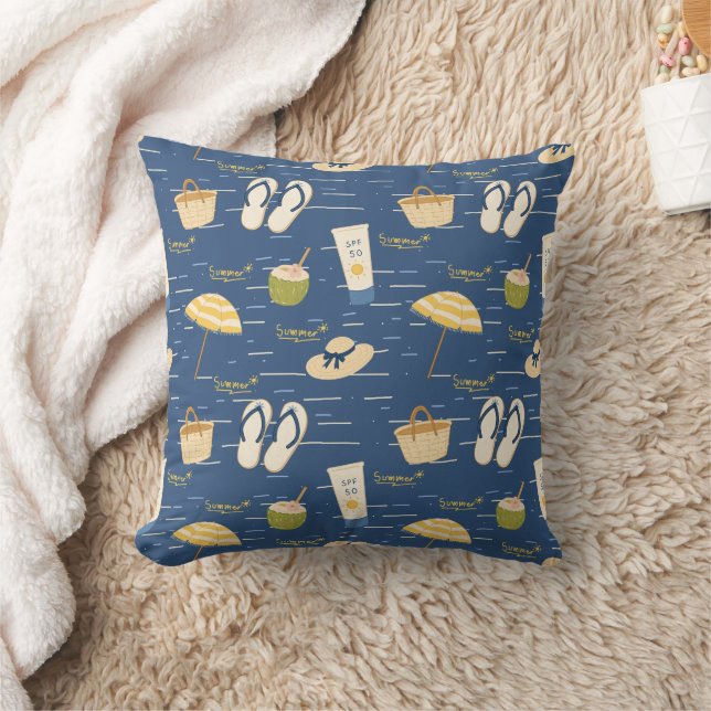 Sommerstrand Essentials Muster (3) Kissen (Decke)