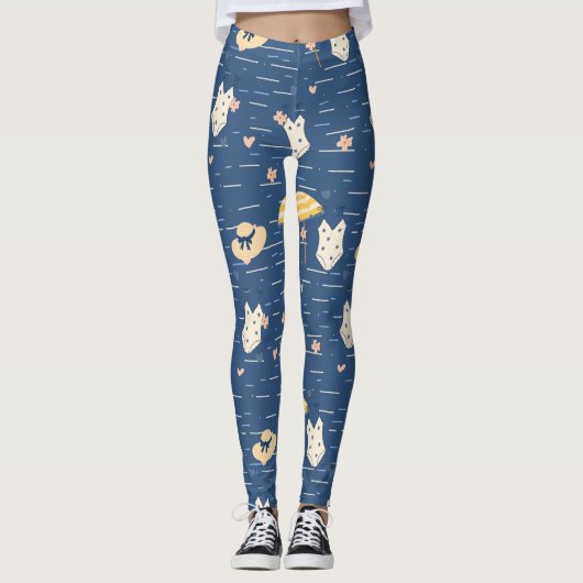 Sommerstrand Essentials Muster (5) Leggings (Vorderseite)
