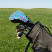 Sommerstrand flackert auf blau golf headcover (In SItu)