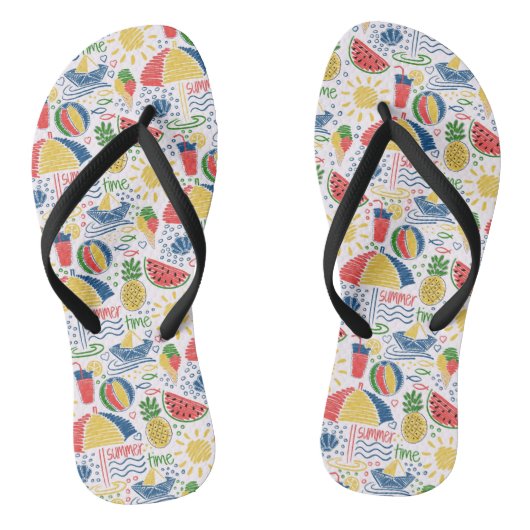 Sommerstrand-Flip-Flops Badesandalen (Fußbett)