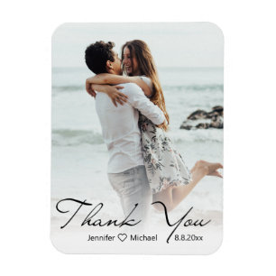 Sommerstrand Hochzeit Foto Vielen Dank Magnet