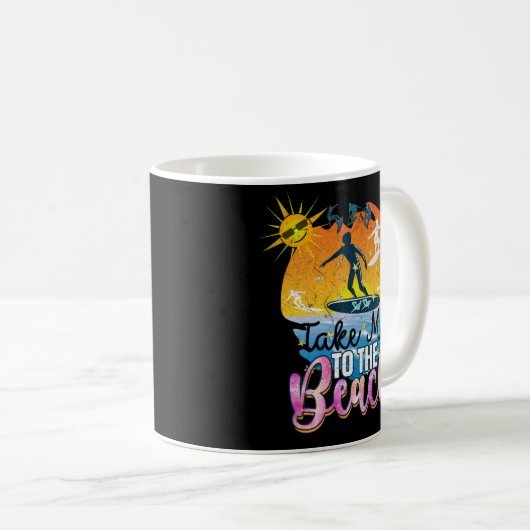 Sommerstrand Kaffeetasse (VorderseiteRechts)