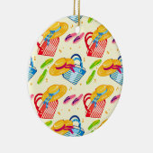 Sommerstrand Keramik Ornament (Rechts)