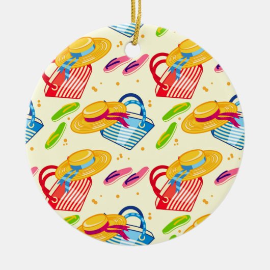 Sommerstrand Keramik Ornament (Vorne)