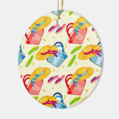 Sommerstrand Keramik Ornament (Links)