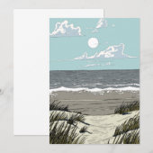 Sommerstrand Lage Einladung (Vorne/Hinten)