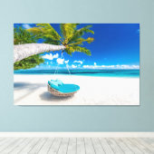 Sommerstrand Leinwanddruck (Insitu (Holzboden))
