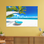 Sommerstrand Leinwanddruck (Insitu (Wohnzimmer))