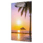 Sommerstrand mit Meer Klemmbrett (Links)