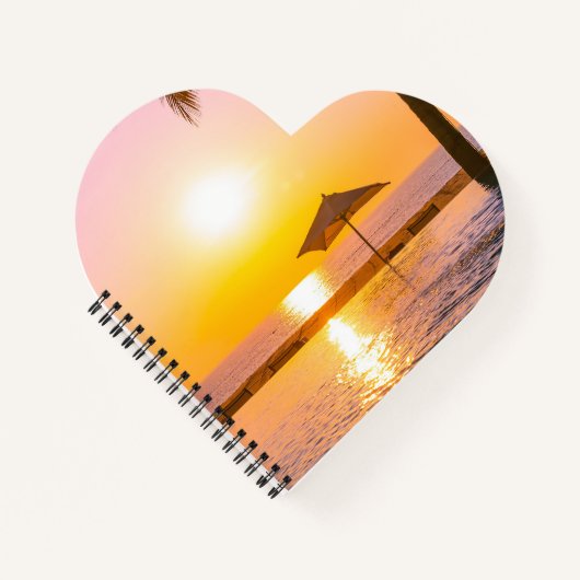 Sommerstrand mit Meer Notizblock (Vorderseite)