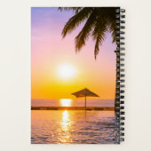 Sommerstrand mit Meer Notizblock (Rückseite)