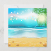 Sommerstrand Party Flyer Einladung (Rückseite)